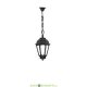 Уличный подвесной светильник Fumagalli Sichem/Saba черный, прозрачный 1xE27 LED-FIL с лампой 800Lm, 2700К