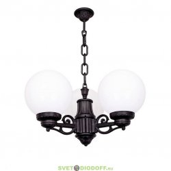 Уличный подвесной светильник Fumagalli Sichem/Clobe250 3L черный/матовый (люстра)