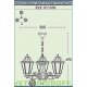 Уличный подвесной светильник Fumagalli Sichem/Anna черный/прозрачное 3х рожковый