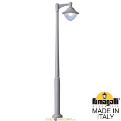 Наземный парковый фонарь черный Fumagalli EKTOR4000 MIDIPILAR/VIVI 1L, серый, 4,2м