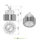 Промышленный подвесной светодиодный светильник Профи Компакт 80, 80Вт, 14800Лм, 5000К Яркий дневной, оптика 60°