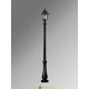 Уличный фонарный столб Fumagalli Nebo/RUT черный, прозрачный 2,91м 1xE27 LED-FIL с лампой 800Lm, 2700К