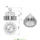 Промышленный подвесной светодиодный светильник Профи Компакт 50, 50Вт, 9500Лм, 5000К Яркий дневной, оптика 120°